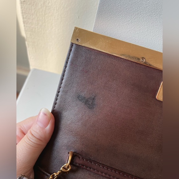 Vintage Fendi Mini Napa rose clutch Authentic - Picture 9 of 16